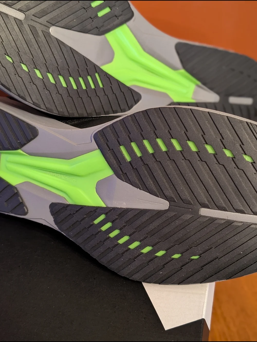 adidas Adizero RC 4 Running Shoe - Black/Green/White Men's 13 NWT